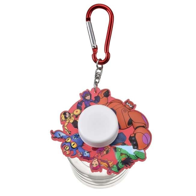 Japan Tokyo Disney Store Baymax Water Bottle Holder with Carabiner Key Chain Fes
