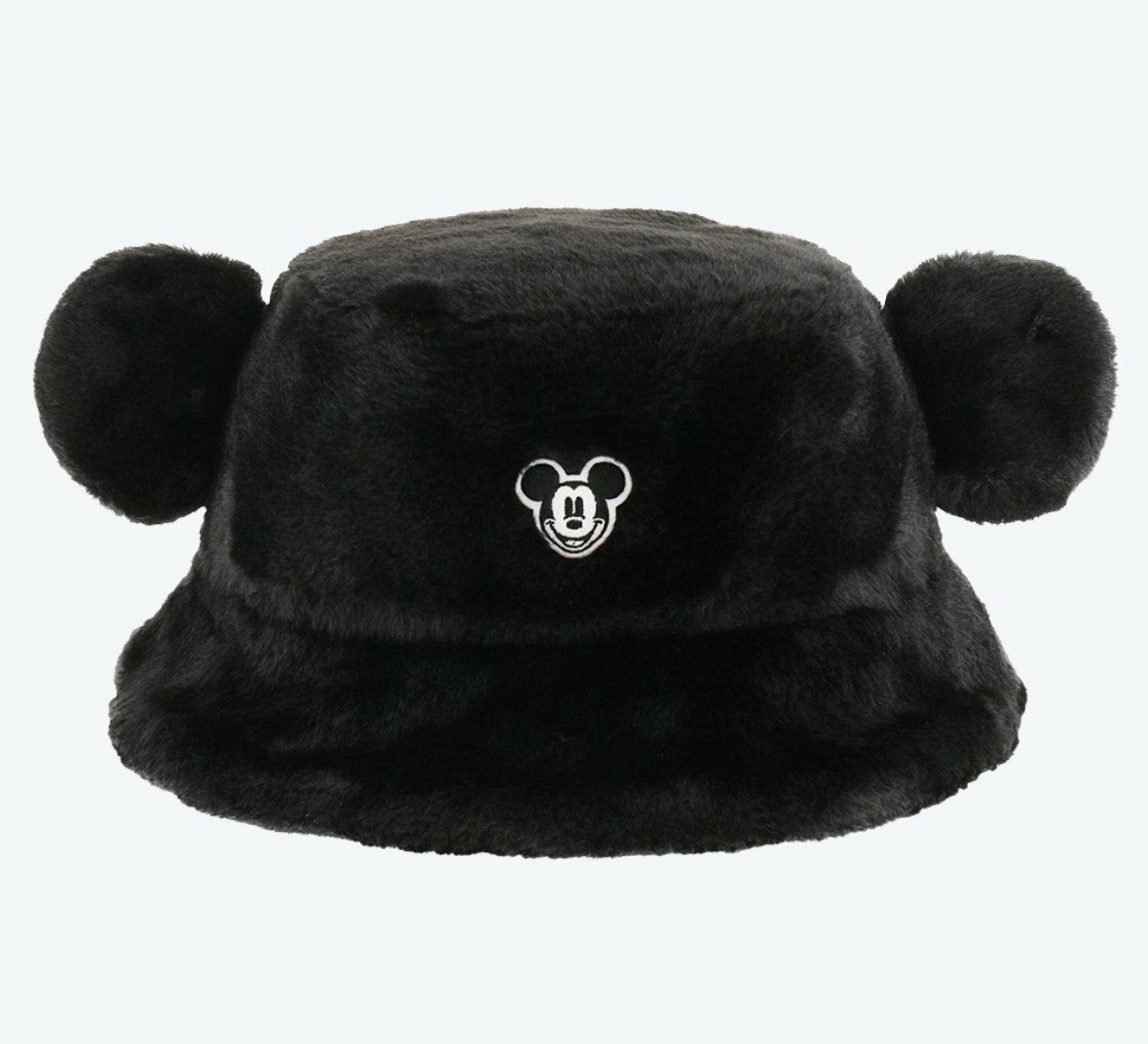 Japan Tokyo Disney Resort Ears Mickey Face limited Fluffy Winter Cap Hat Black