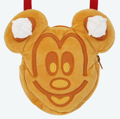 Japan Tokyo Disney Resort Mickey Waffle & Hamburger Shoulder Bag