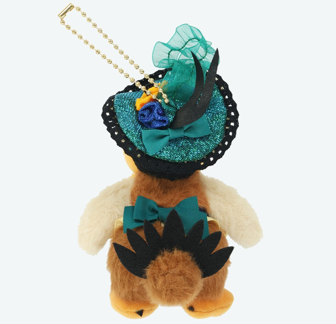 Japan Tokyo Disney Resort Plush Toy Badge Keychain Diamond Clara crack