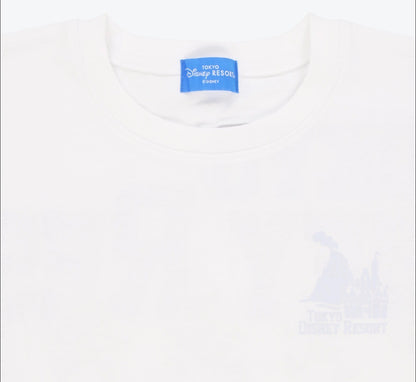 Japan Tokyo Disney Resort T-shirt Oversized Fit Unisex One Size White