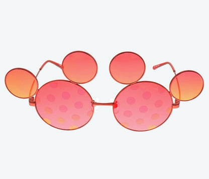 Japan Tokyo Disney Resort Fashion Sun Glasses Mickey Dot RED