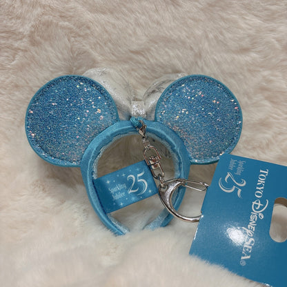 Japan Tokyo Disney Resort Sea 25th Sparkling Jubilee Ears Headband Keychain