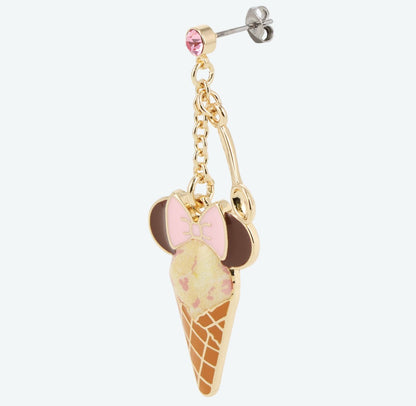 Japan Tokyo Disney Resort Ice cream cone Drop earrings limited