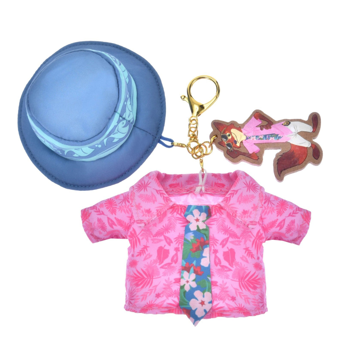 Japan Tokyo Disney Store Nick Wilde Keychain TROPICAL ZOOTOPIA