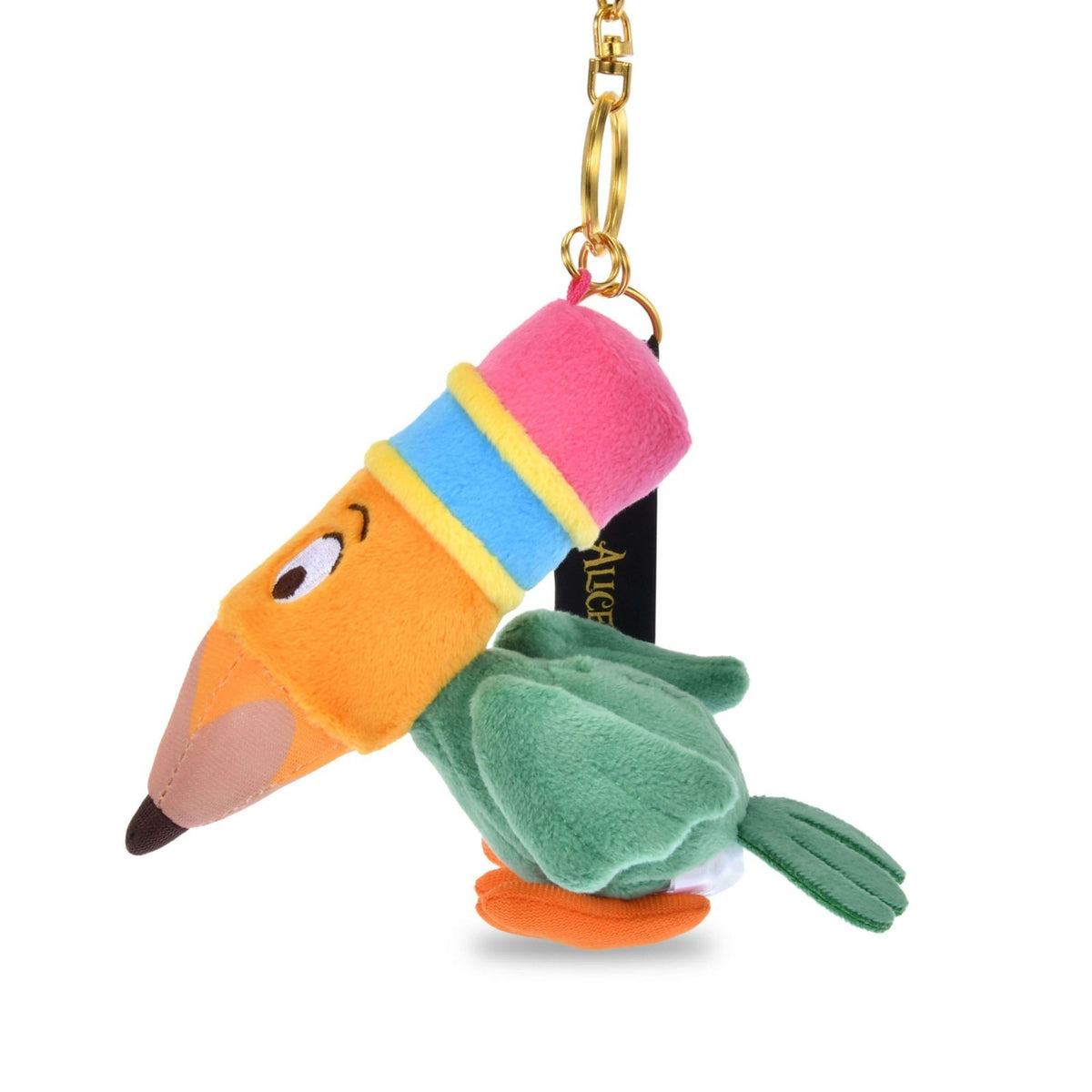 '+Japan Tokyo Disney Store Pencil Bird Plush Toy Keychain Alice in Wonderland