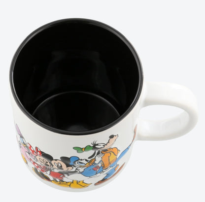 Japan Tokyo Disney Resort Mug Mickey Mouse and Friends White Cafe Time 2025