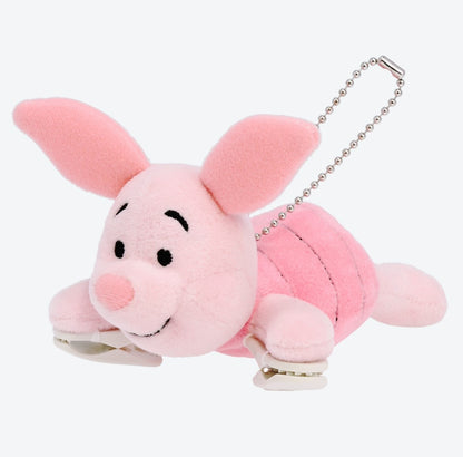 Japan Tokyo Disney Resort Winnie the Pooh Piglet Plush Shoulder Clip Keychain