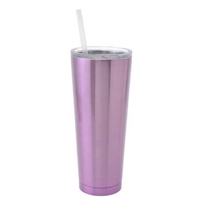 Japan Tokyo Disney Store Rapunzel Tumbler Stainless Steel with Straw Drinkware