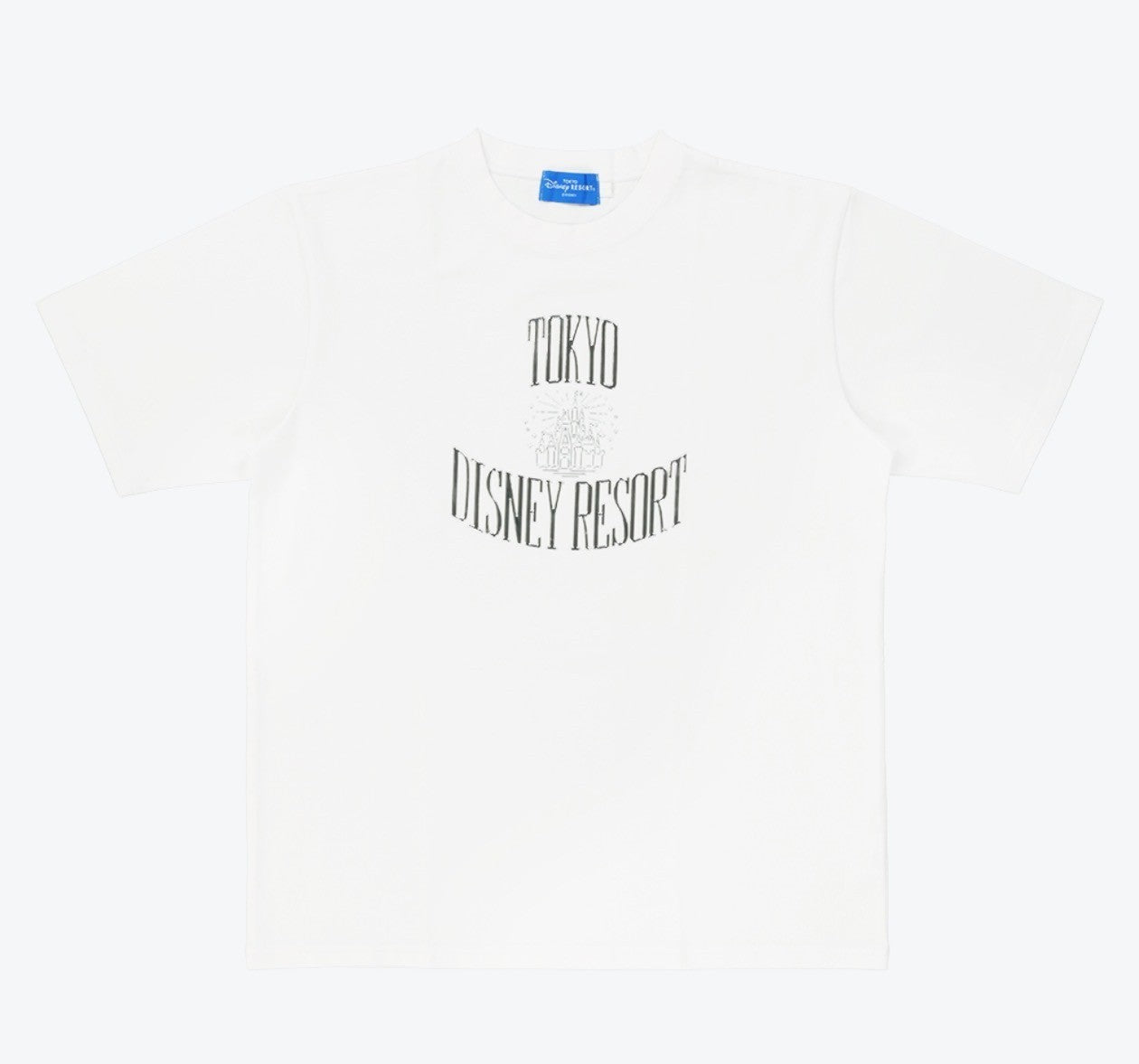 Japan Tokyo Disney Resort Logo T-Shirt Limited White Cinderella castle