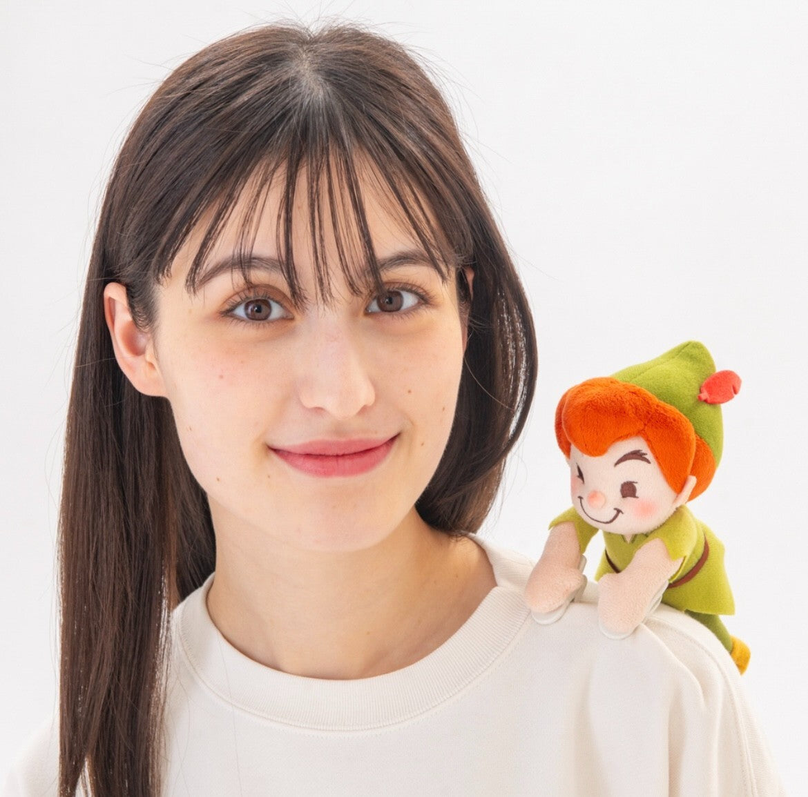 Japan Tokyo Disney Resort Peter Pan Plush Shoulder Clip Keychain