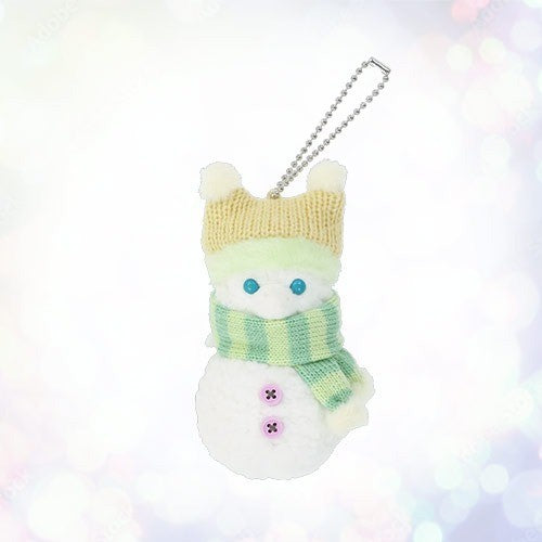 Japan Tokyo Disney Resort Olu Plush Toy Keychain  Christmas Snowy Day Duffy