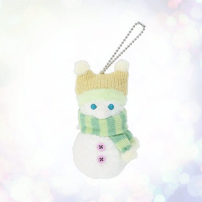 Japan Tokyo Disney Resort Olu Plush Toy Keychain  Christmas Snowy Day Duffy