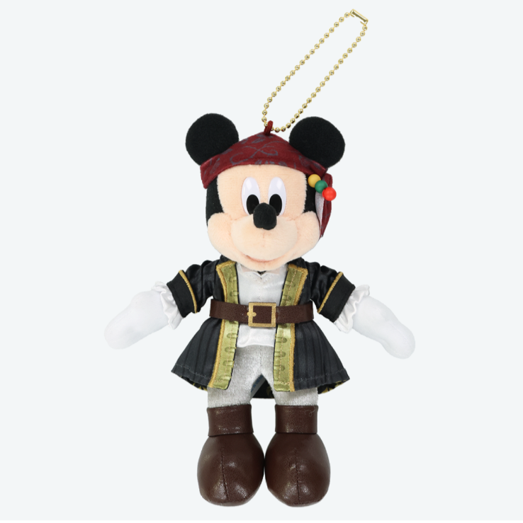 Japan Tokyo Disney Resort Pirates of the Caribbean Plush Keychain Mickey 2025