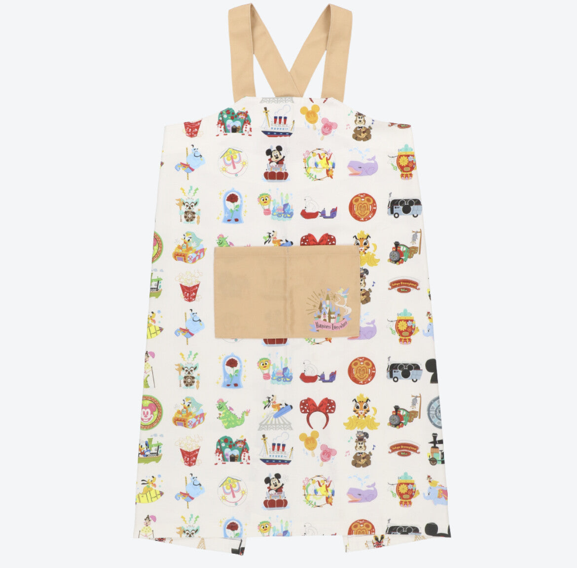 Japan Tokyo Disney Resort Happiness Tinker bell Park Motif Small World Apron