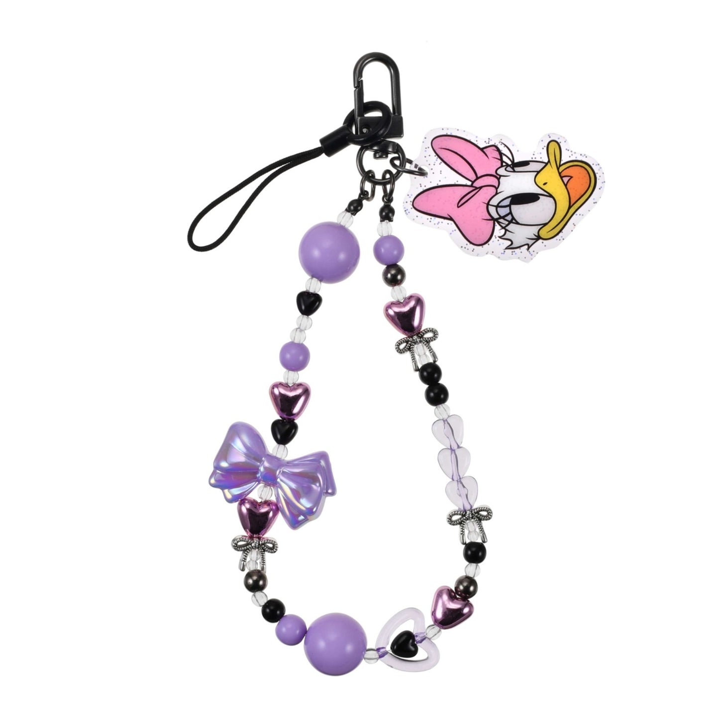 Japan Tokyo Disney Store Daisy Duck Strap Bead Die-Cut Charm Hands-Free Goods