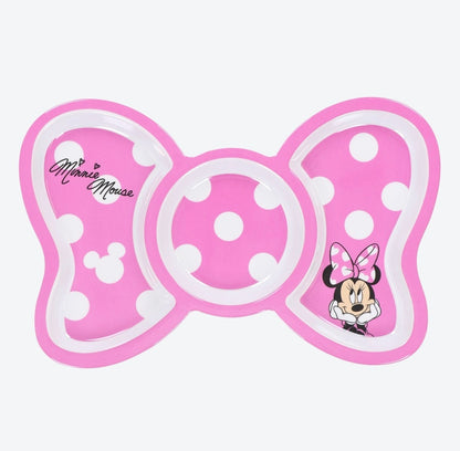 Japan Tokyo Disney Resort Minnie Mouse Tableware Plate Pink Ribbon 2025 Limited