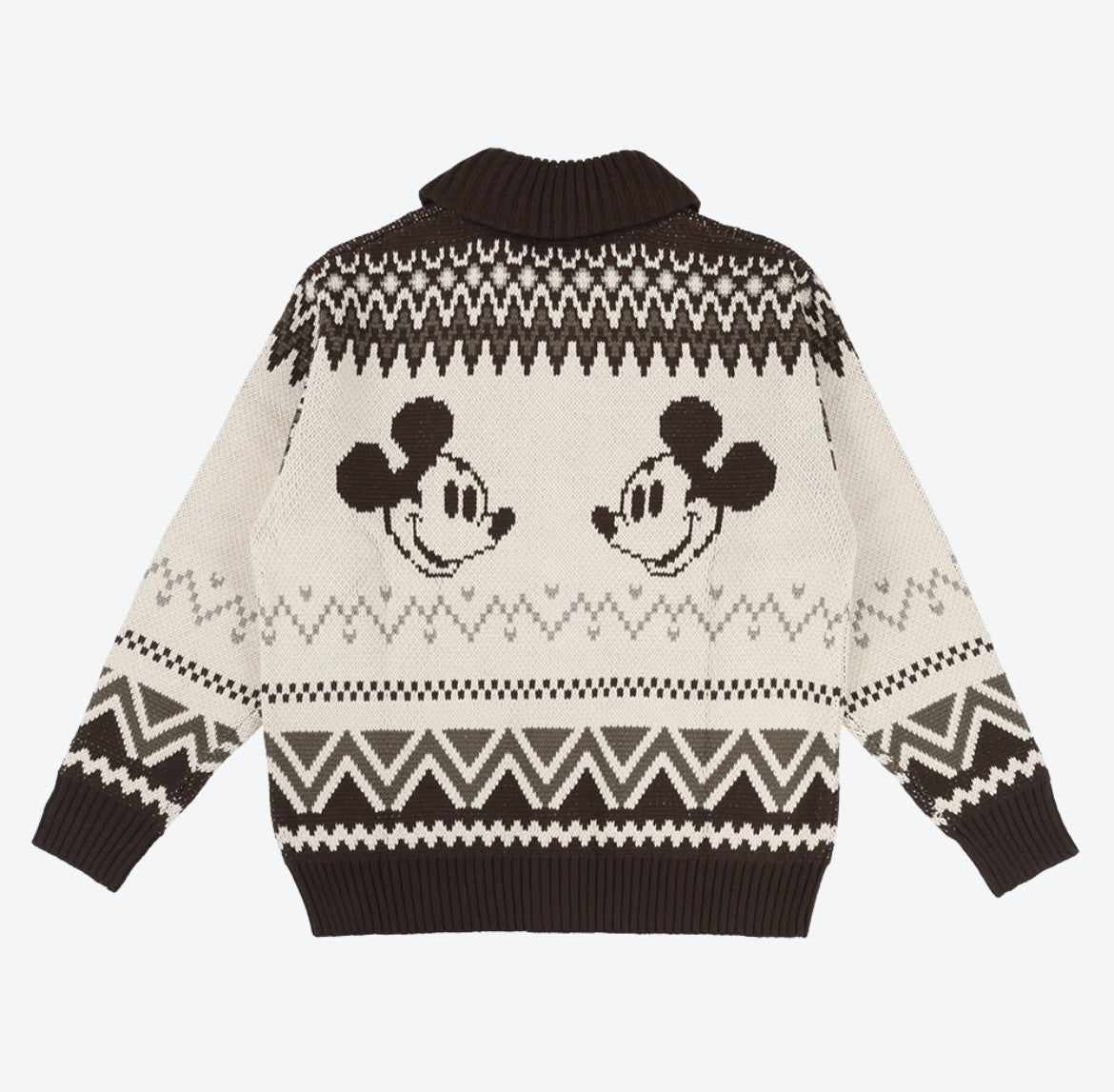 Japan Tokyo Disney Resort Mickey Mouse Sweater Unisex L Size White Limited 2025