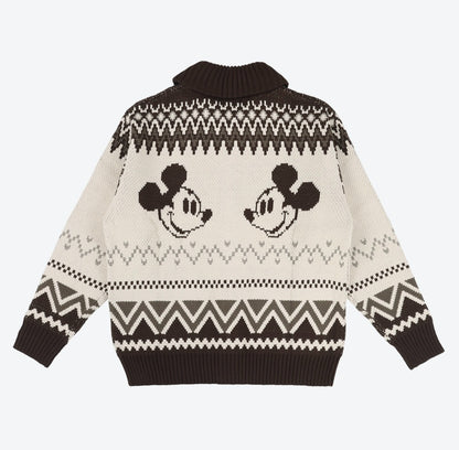 Japan Tokyo Disney Resort Mickey Mouse Sweater Unisex L Size White Limited 2025