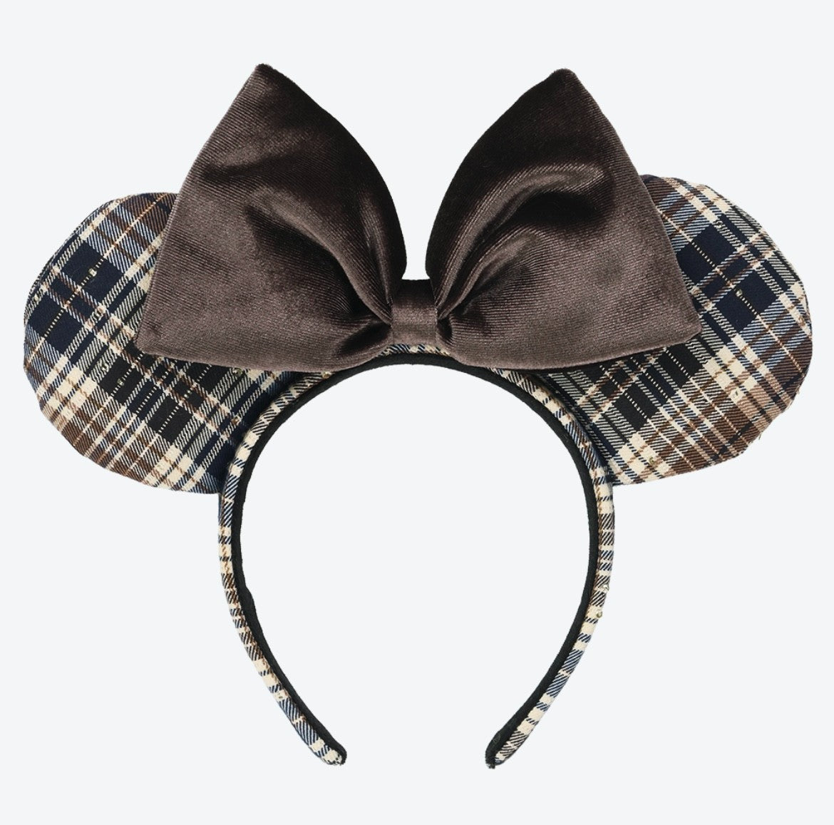 Japan Tokyo Disney Resort Ears HeadBand Hat Minnie Checkered 2025