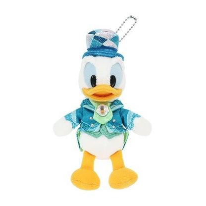 Japan Tokyo Disney Resort Sparkling Jubilee Donald Plush Badge Keychain Sea 25th