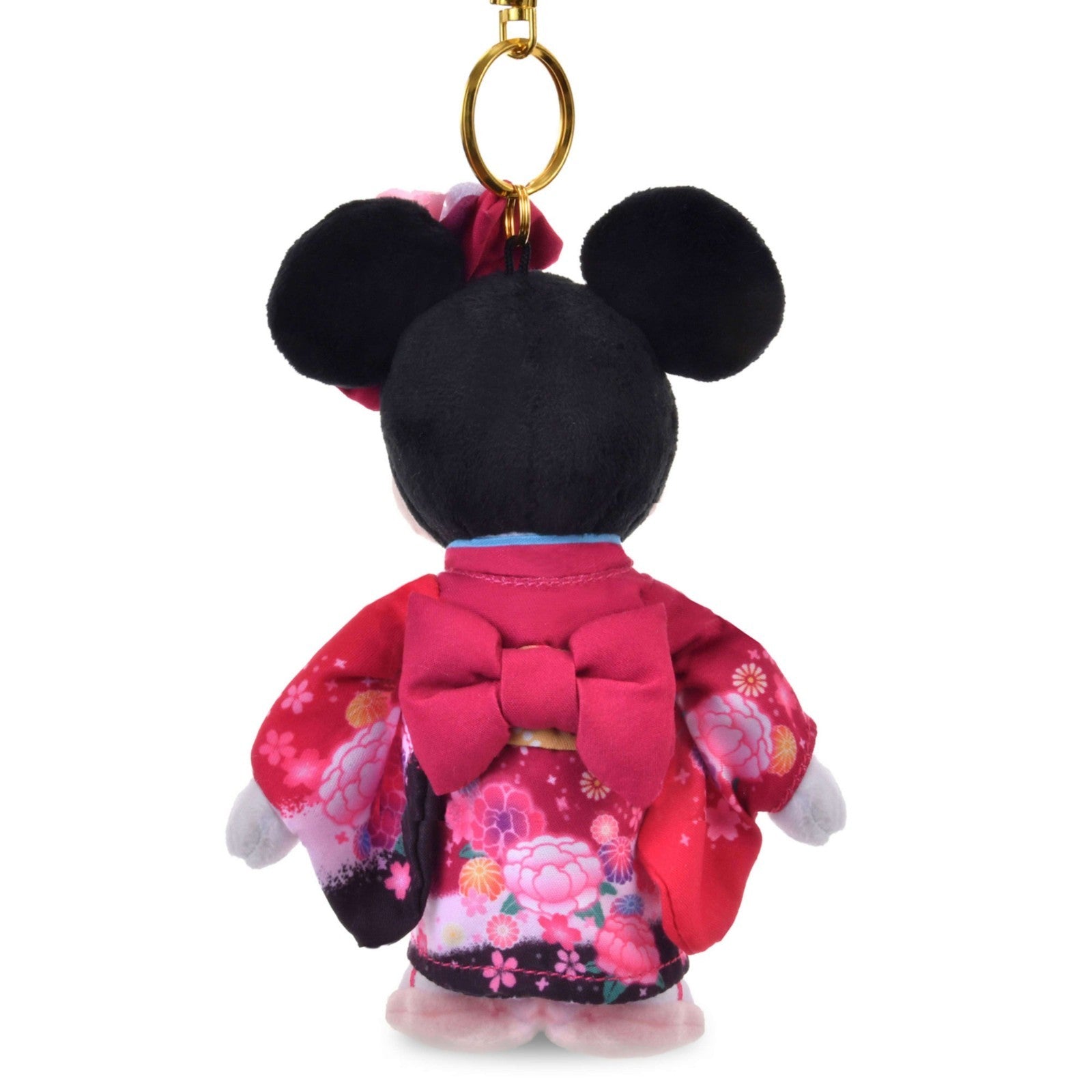 Japan Tokyo Disney Store Minnie Mouse Plush Toy Keychain Kimono 2026