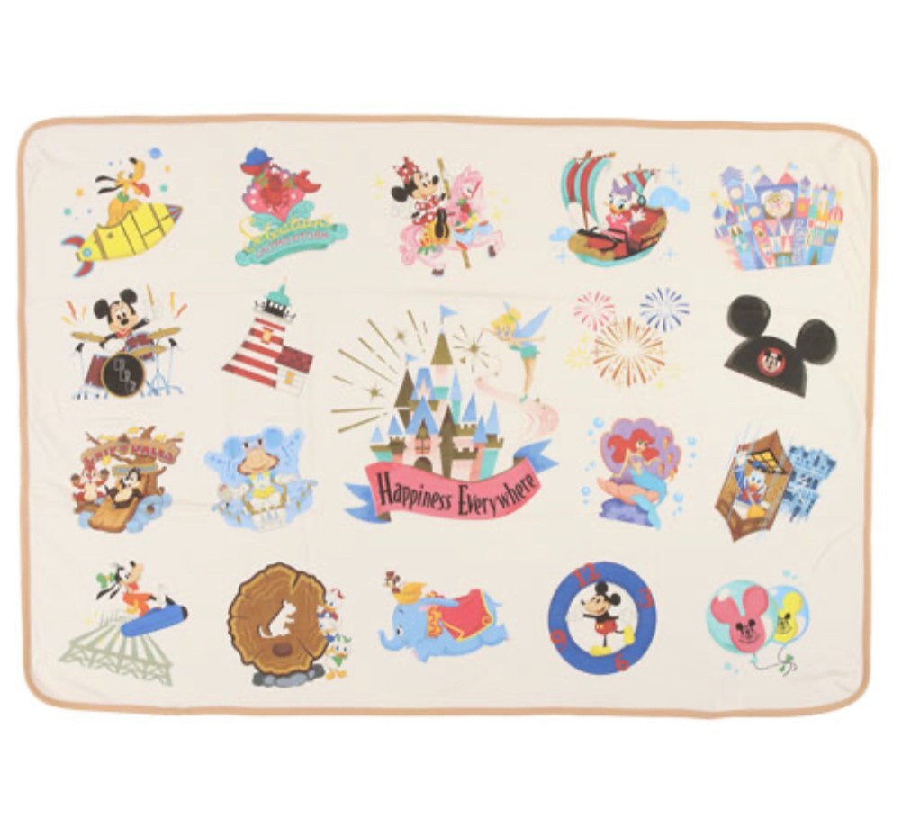 Japan Tokyo Disney Resort Happiness Tinkerbell Baby gift blanket