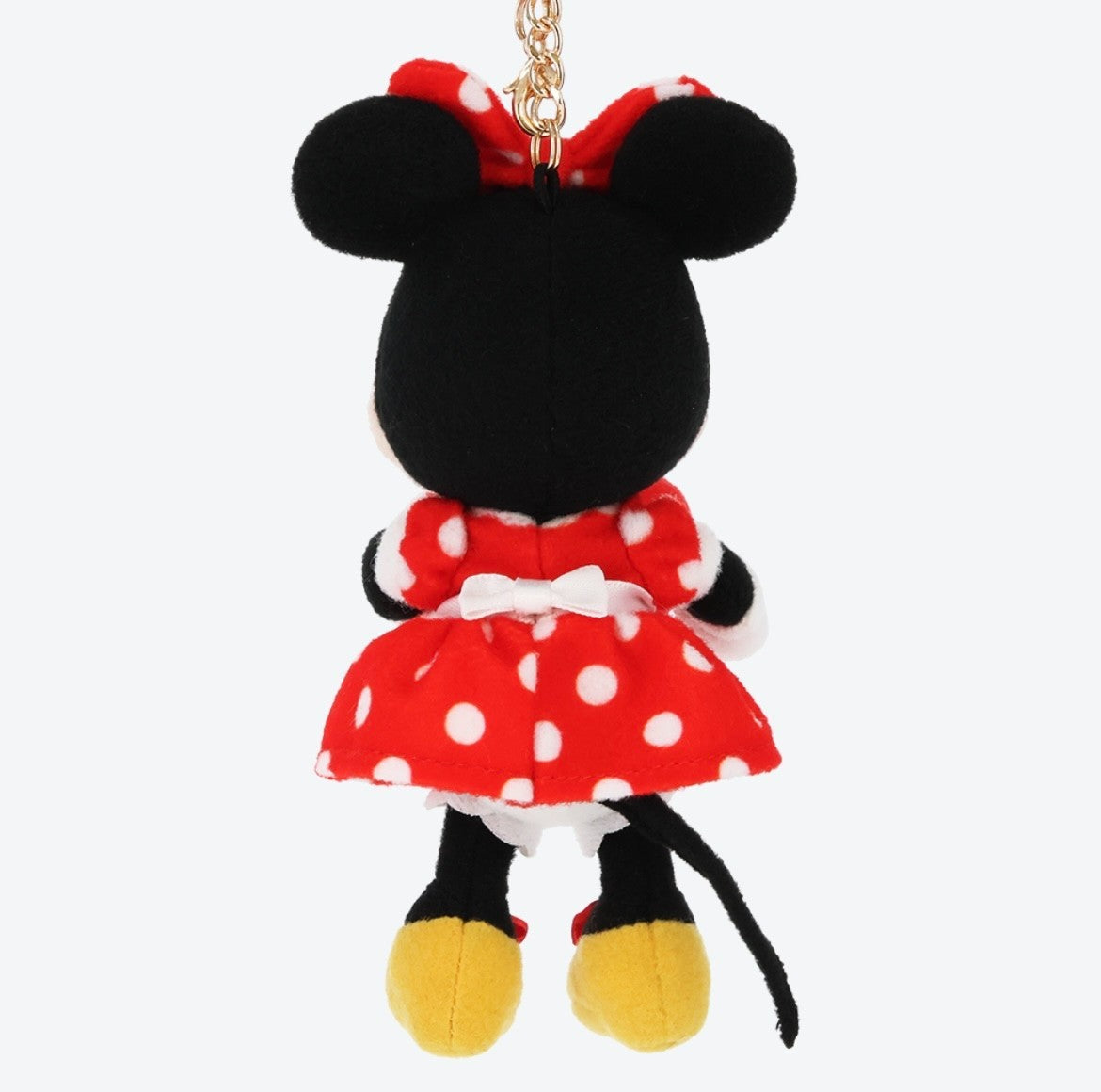 Japan Tokyo Disney Resort Mickey Minnie Plush Charm Keychain 2pieces with Magnet