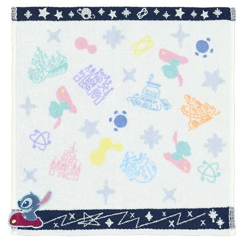Japan Tokyo Disney Resort Stitch Mini Towel Set 626