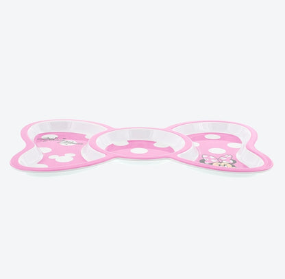 Japan Tokyo Disney Resort Minnie Mouse Tableware Plate Pink Ribbon 2025 Limited