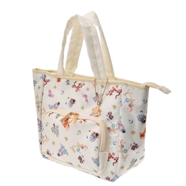 Japan Tokyo Disney Store Pooh Insulated Bag Charm Splendid Colors Cool Tote