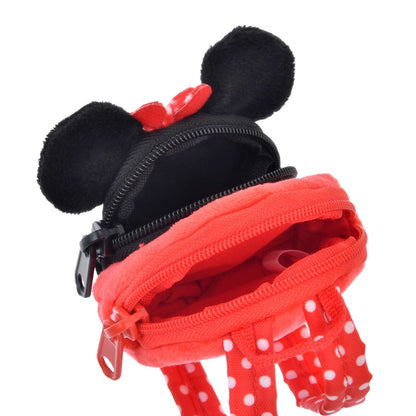 Japan Tokyo Disney Store For UniBEARsity Plush Keychain Backpack Minnie Mouse