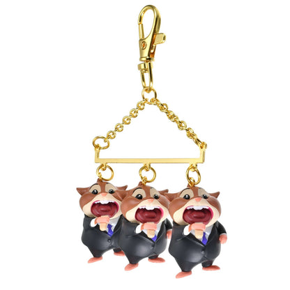 Japan Tokyo Disney Store Lemming Businessman Keychain ZOOTOPIA