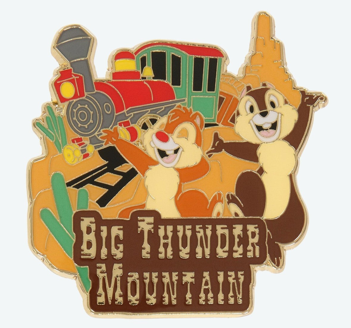 Japan Tokyo Disney Resort Pin badge 2024 Chip & Dale Big Thunder Mountain