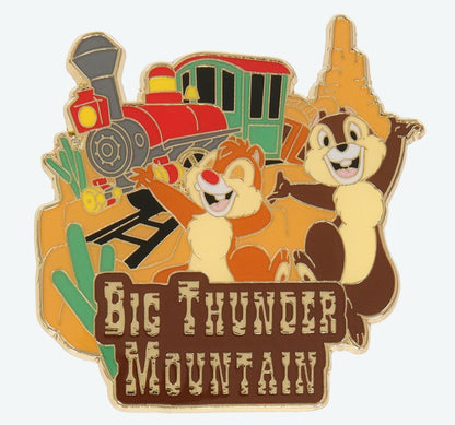 Japan Tokyo Disney Resort Pin badge 2024 Chip & Dale Big Thunder Mountain