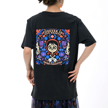 Japan Tokyo Disney Store Miguel Short-Sleeve Glow-in-the-Dark T-Shirt Black Coco