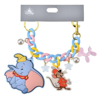 Japan Tokyo Disney Store Dumbo & Timothy Keychain Jingling Colorful Keychain Fes