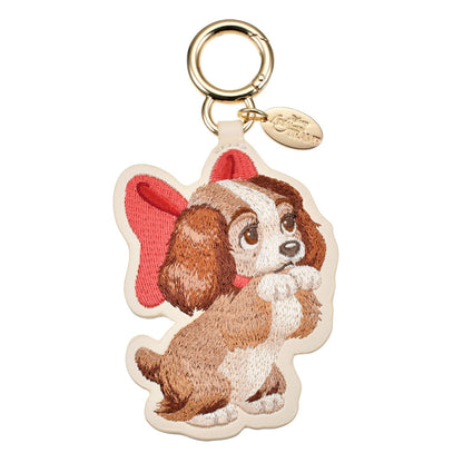 Japan Tokyo Disney Store Lady and the Tramp Bag Charm Faux Leather Fashion Charm