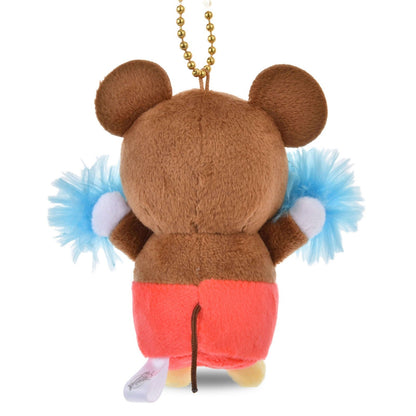 Japan Tokyo Disney Store Mickey Mouse Plush Toy Keychain Support PONPON