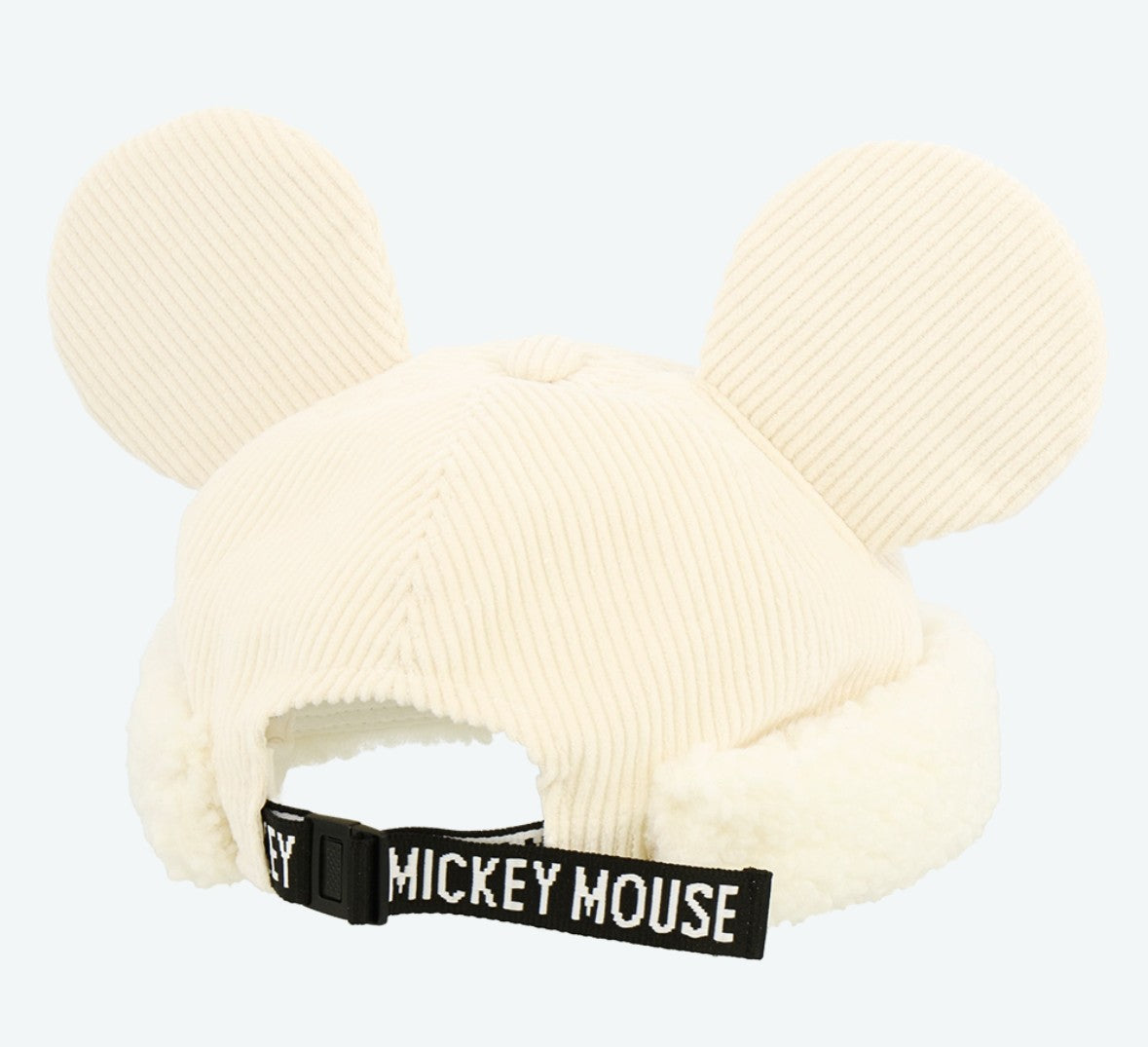 Japan Tokyo Disney Resort Ears Mickey limited Fluffy Winter Cap Hat White 2025