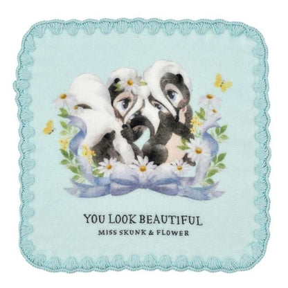 Japan Tokyo Disney Store Miss Skunk Flower Mini Towel Gauze Spring Romance Bambi