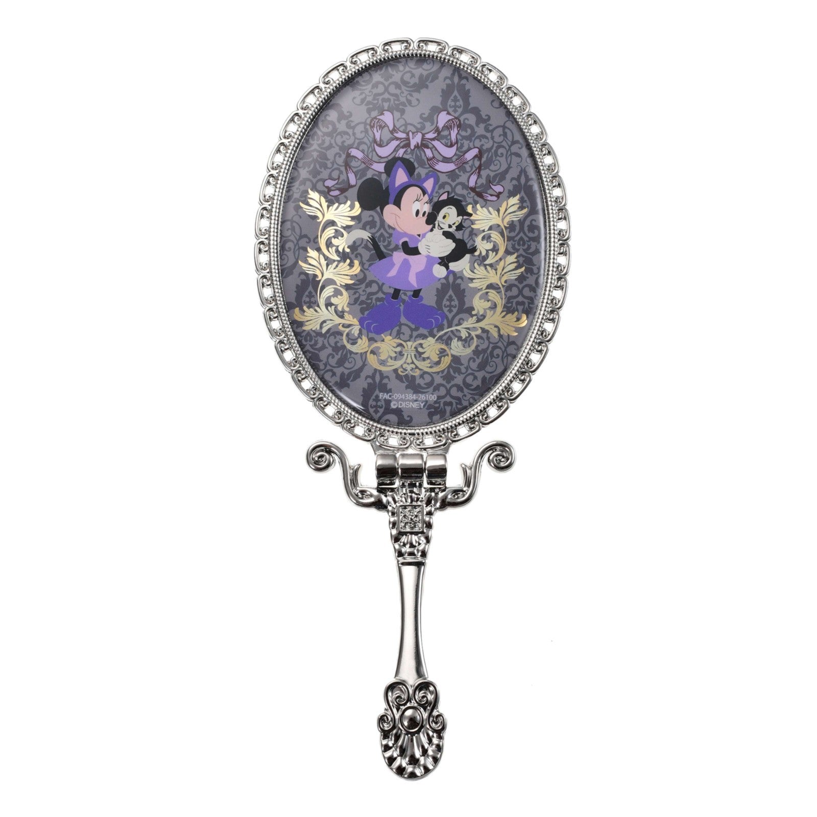 Japan Tokyo Disney Store Minnie Hand Mirror Tabletop CAT MINNIE AND FIGARO