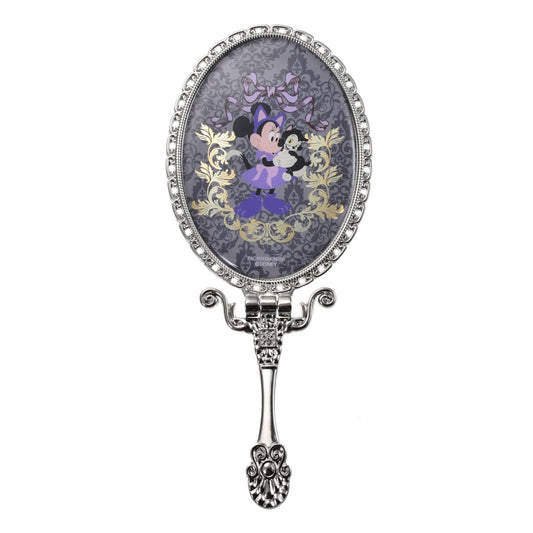 Japan Tokyo Disney Store Minnie Hand Mirror Tabletop CAT MINNIE AND FIGARO