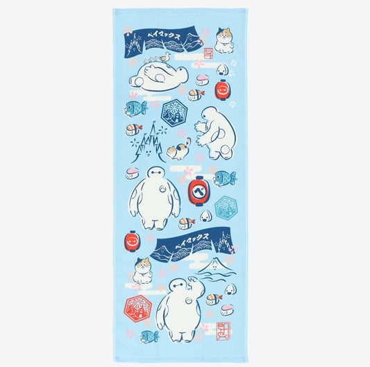 Japan Tokyo Disney Resort Big Hero 6 Baymax Face Towel Japanese Pattern 2026
