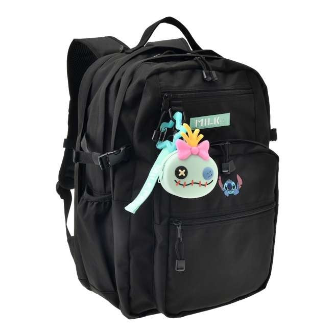 Japan Tokyo Disney Store Stitch Scrump MILKFED. Backpack 23L Charm Pouch