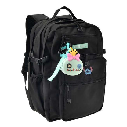 Japan Tokyo Disney Store Stitch Scrump MILKFED. Backpack 23L Charm Pouch