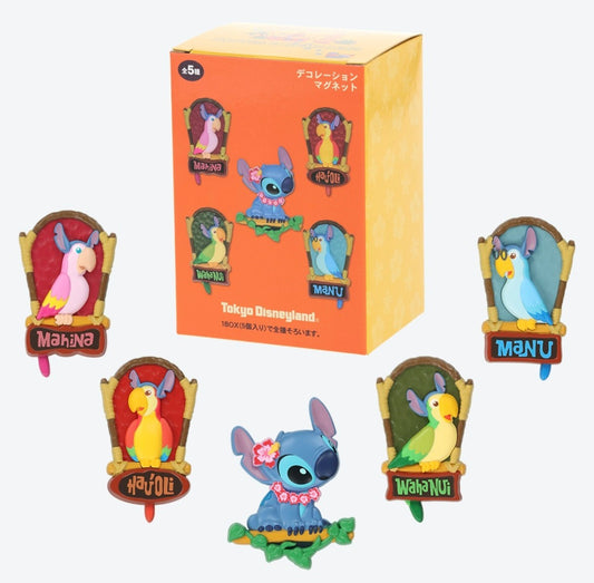Japan Tokyo Disney Resort Lilo&Stitch Decorative Magnet Set Enchanted Tiki Room