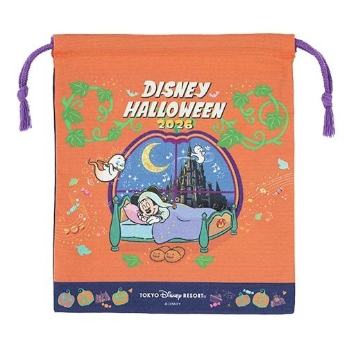 Japan Tokyo Disney Resort Mickey Drawstring Bag Halloween 2026