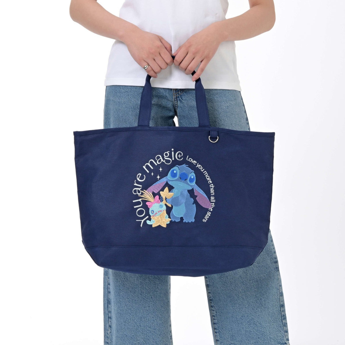 Japan Tokyo Disney Store Stitch & Scrump Tote Bag Disney Stitch Day Collection