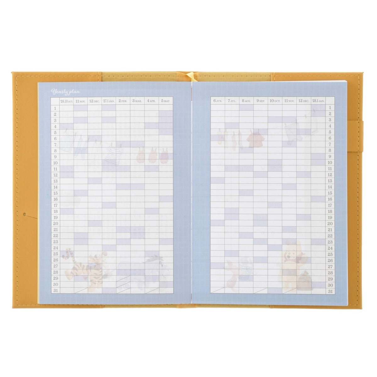 Japan Tokyo Disney Store Winnie the Pooh B6 Planner Schedule Book Diary 2027